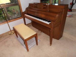 mahogany piano