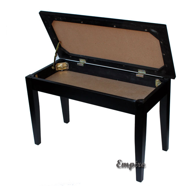 piano bench with music compartment