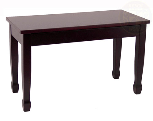 mahogany wood top grand piano bench