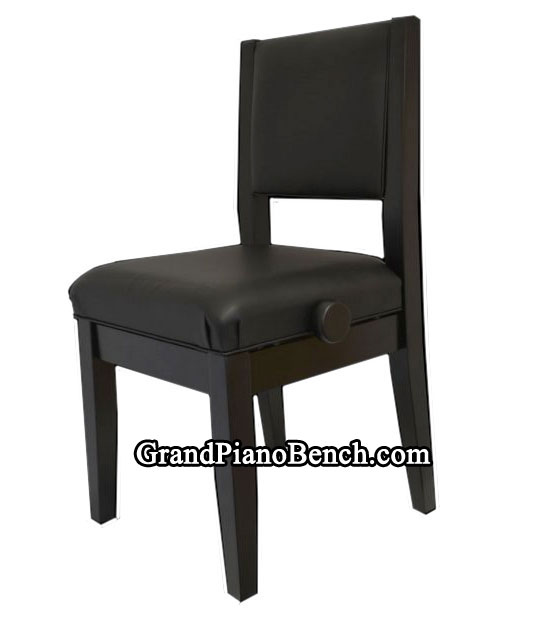 adjustable piano chair with padded back support