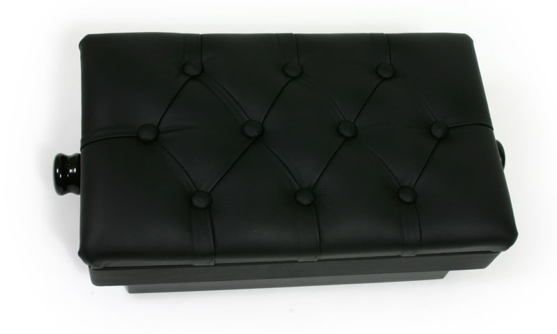 imported artist bench black leather
