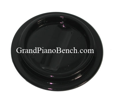 black lucite piano caster cups