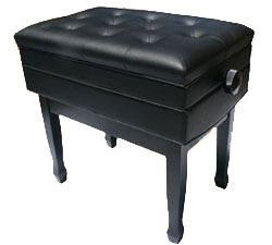 woodmaster adjustable piano artist bench walnut finish