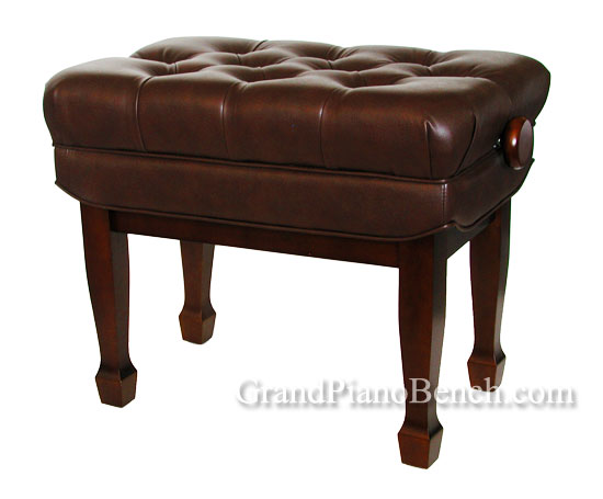 empire walnut adjustable piano bench