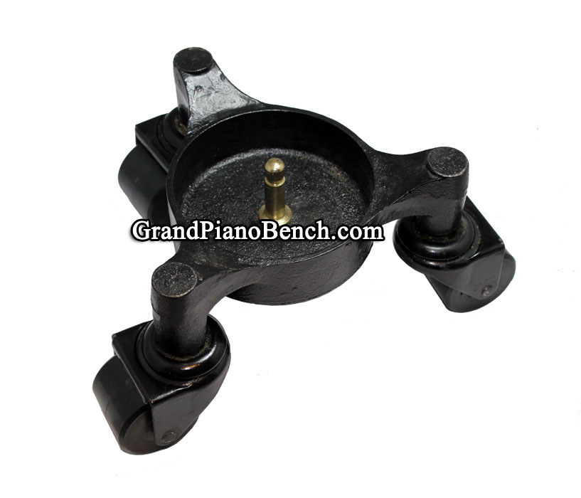 set of three round grand piano leg dollies
