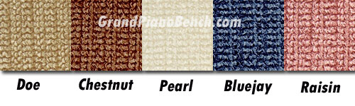 GRK piano bench cushion color options