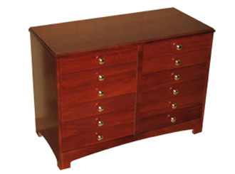 mahogany sheet music cabinet