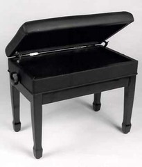 black high gloss artist bench