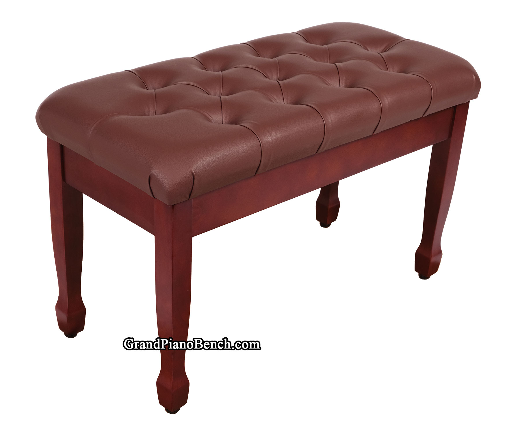 satin mahogany grand piano bench with storage