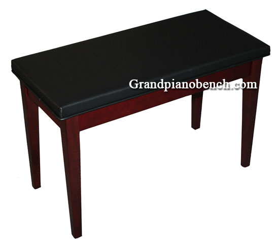 mahogany piano bench padded top