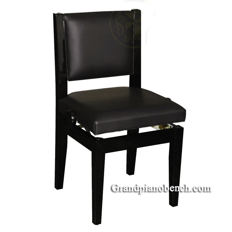 adjustable piano chair black