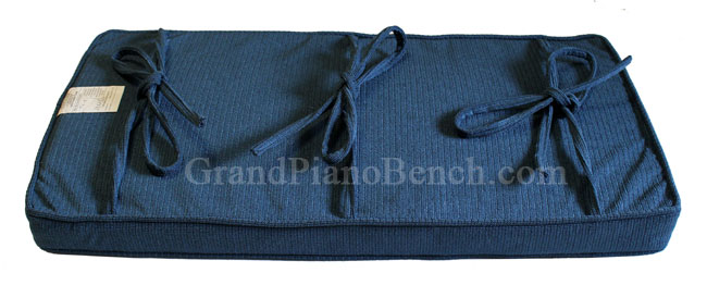 piano bench cushion blue jay finish extra thick