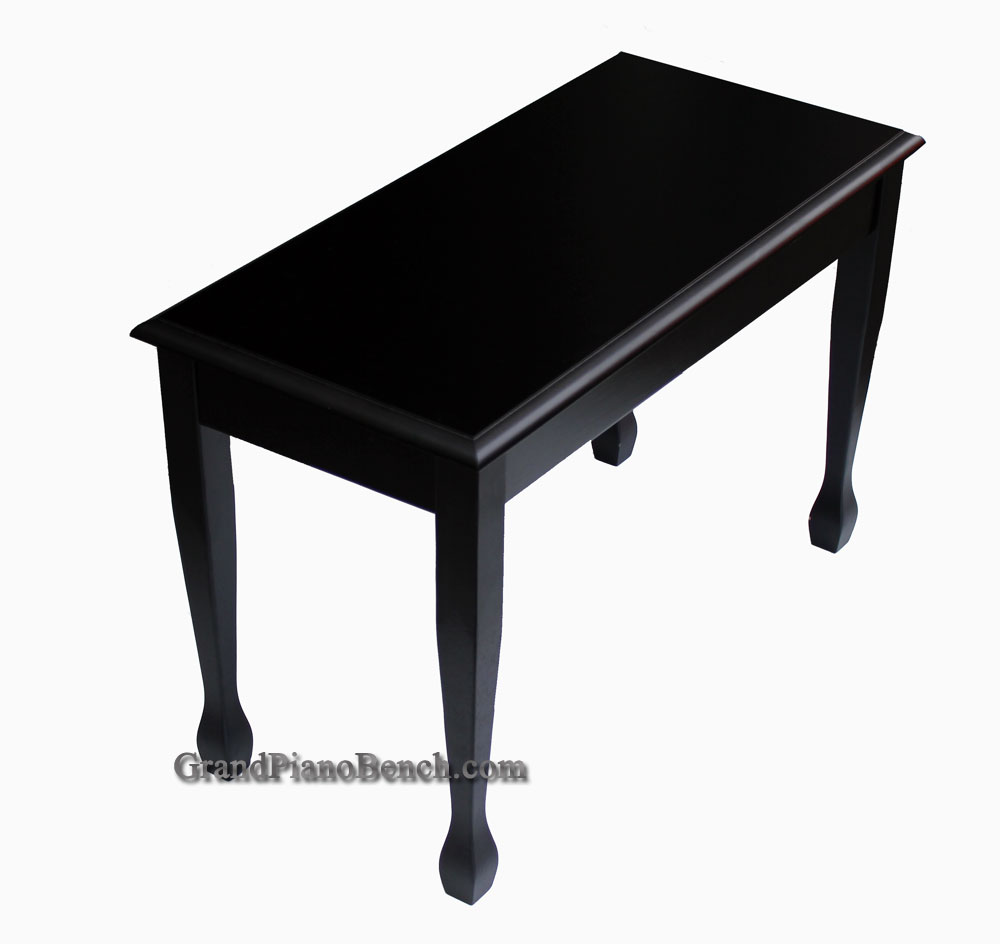 black piano bench wood top for upright pianos