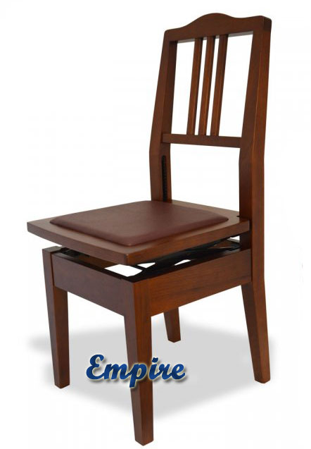 walnut piano chair