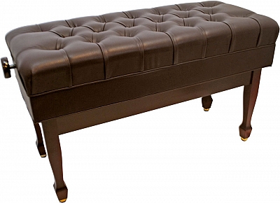 walnut duet piano bench